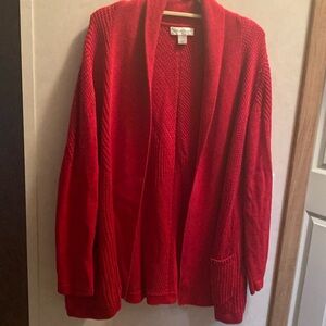 Red sweater with two side pockets from Christopher Banks